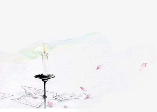 中国古风水彩插画素材免抠