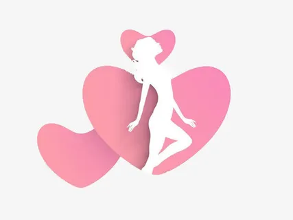 爱心中的美女免抠