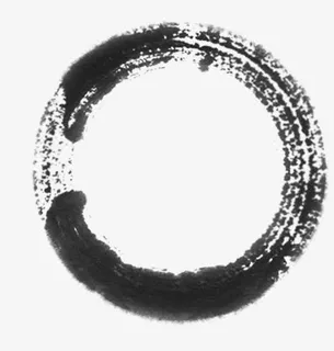 淘宝端午节黑色墨迹边框免抠