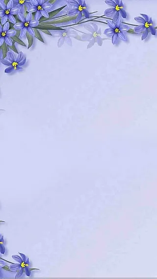 清新风格兰花背景H5背景高清