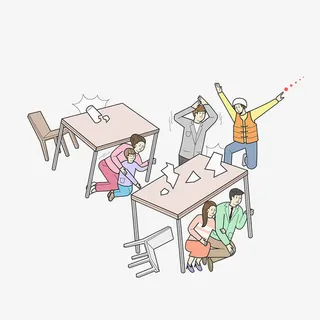 地震躲避的人免抠