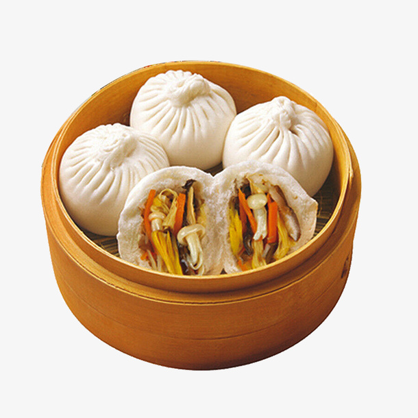 香菇包子设计素材免抠