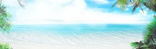 淘宝旅游海景banner背景高清