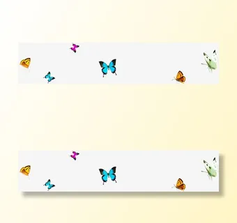 五彩春天蝴蝶美景免抠装饰动物元素