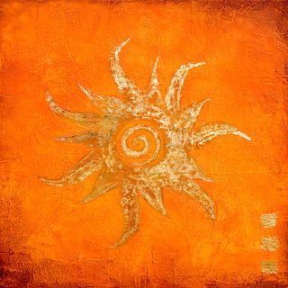 太阳图案花纹免抠