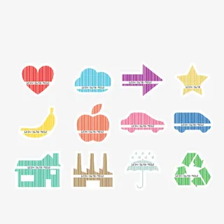 矢量扁平化汽车箭头和水果免抠