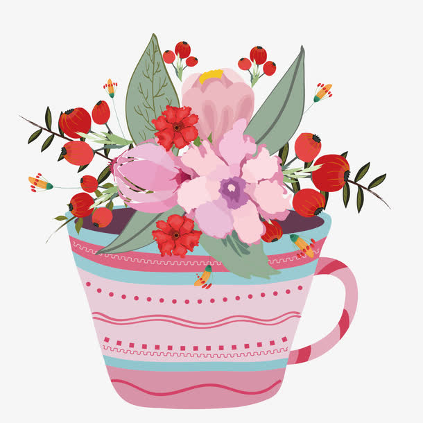 矢量一盆花免抠
