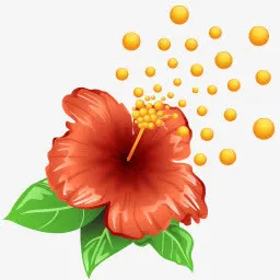 鲜花的花粉图标免抠
