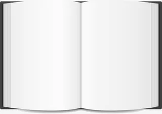 白色简约书籍免抠