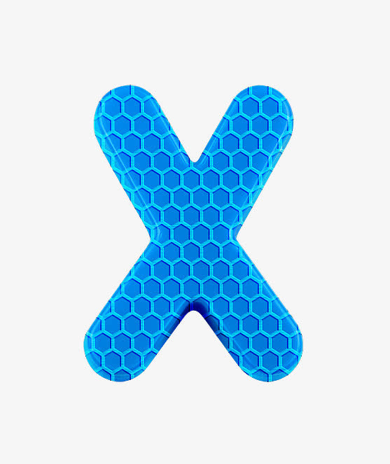 足球元素字母x免抠