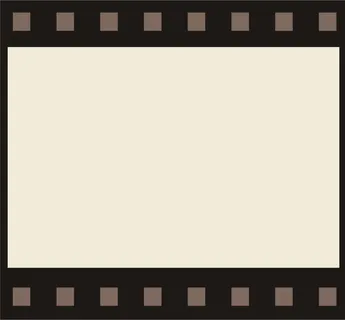 黄色扁平电影胶卷免抠