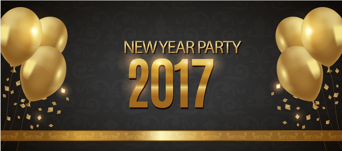 2017  新年快乐  汽球高清