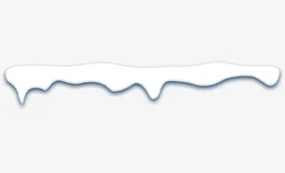 手绘积雪卡通冰凌免抠