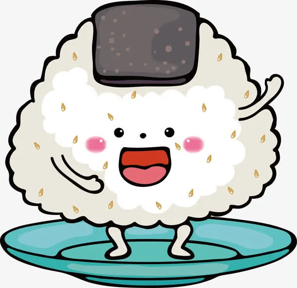 卡通饭团矢量免抠