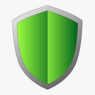 绿色渐变盾牌素材免抠免抠