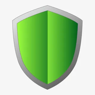 绿色渐变盾牌素材免抠免抠