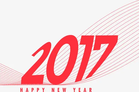 红色线条背景2017素材