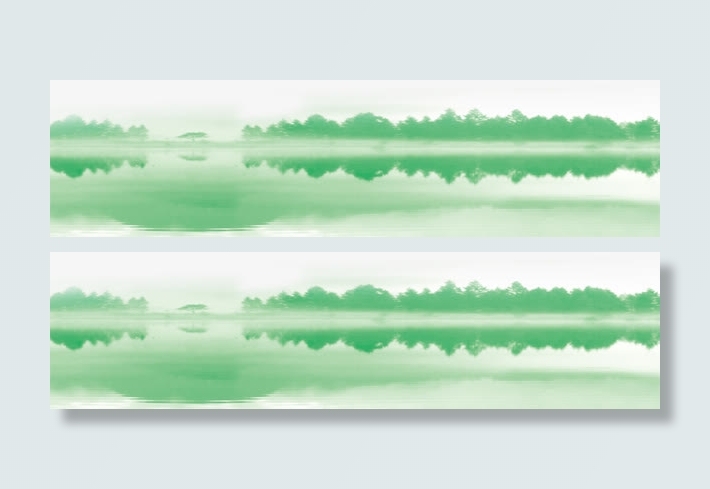 绿色湖面水墨江南端午节免抠