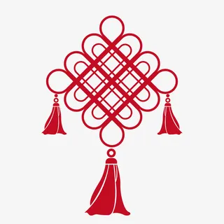 中国风简约矢量中国结免抠