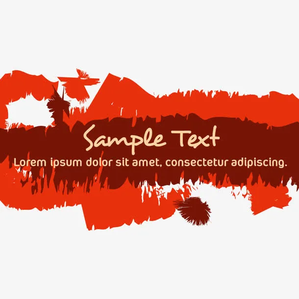 矢量墨汁印迹免抠