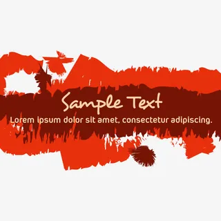 矢量墨汁印迹免抠