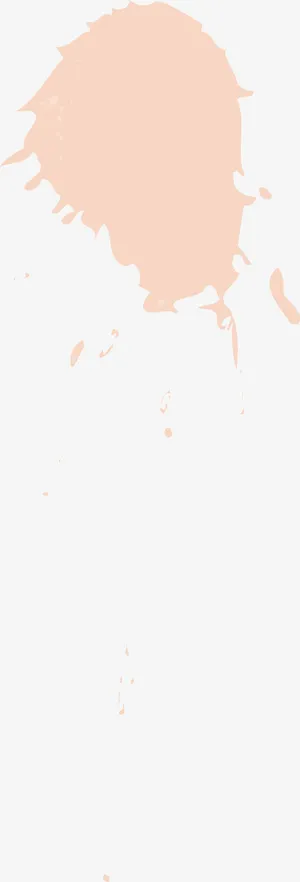 手绘粉色水渍免抠