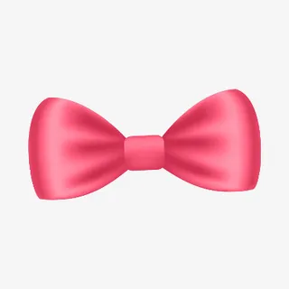 卡通可爱蝴蝶结粉色免抠