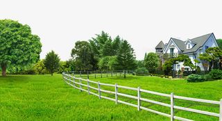 草地别墅庭院免抠