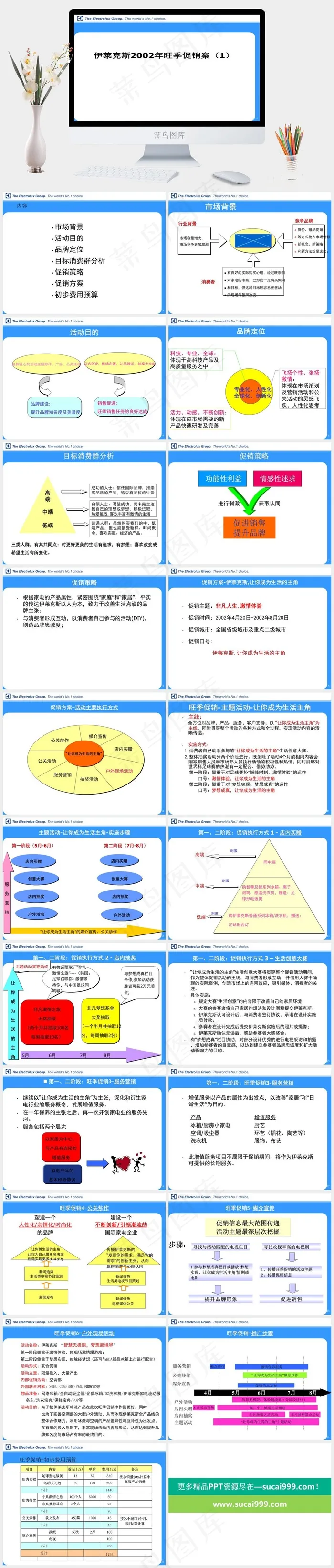 依莱克斯2002旺季促销 盛世长城...白色PPT模板