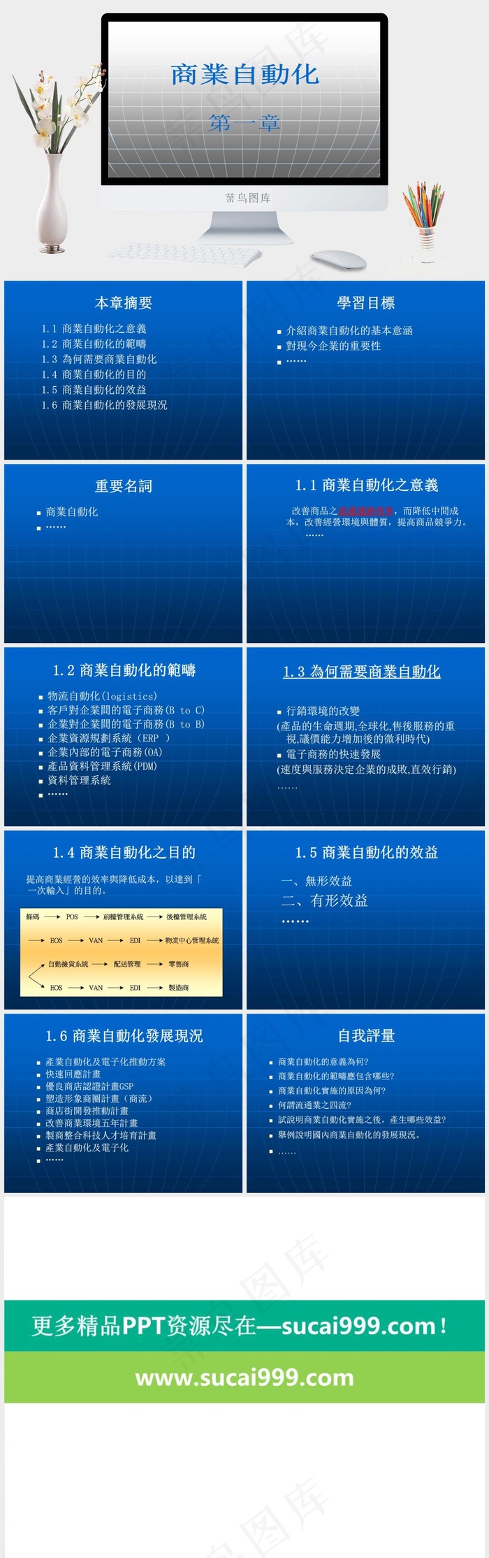 PPT教学培训白色营销简洁PPT模板