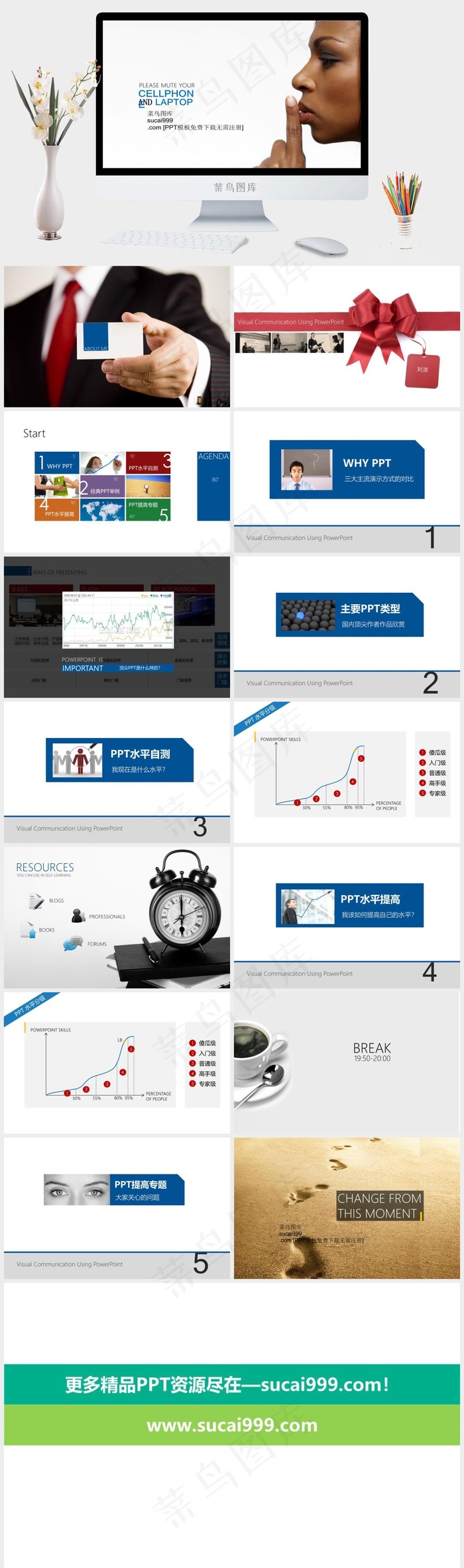 工作岗位技术培训PPT模板白色标准简洁突出素雅PPT模板