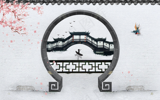 中式背景墙图片