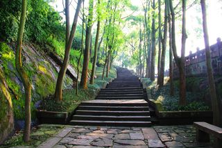 钓鱼城美景图片