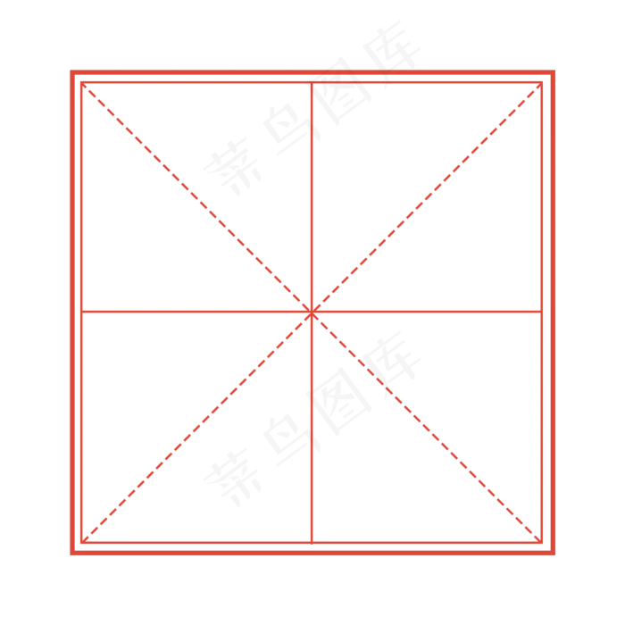 田字格矢量素材图片(2000x2000)psd模版下载