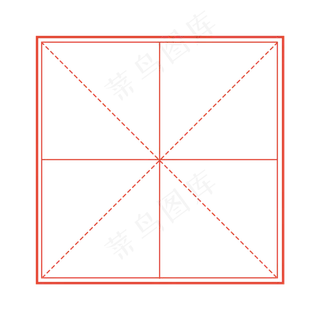 田字格矢量素材图片
