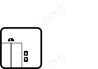 电梯 扁平化图标图片