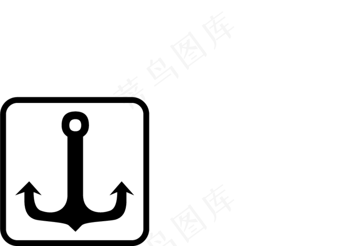 船锚 扁平化图标图片(0×0像素())