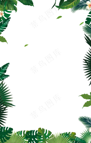 树叶边框植物边框图片