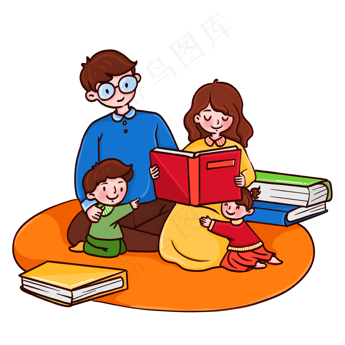 亲子阅读图片