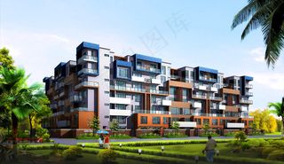 低层建筑效果图图片