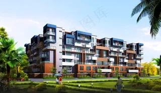 低层建筑效果图图片