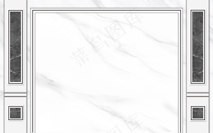 五宫格大理石纹路简约背景墙图片