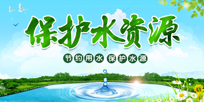 保护水资源图片