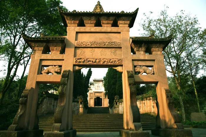 钓鱼城美景图片