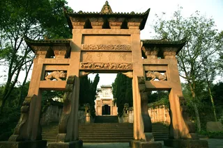 钓鱼城美景图片