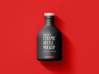 木盖陶瓷瓶样机图片