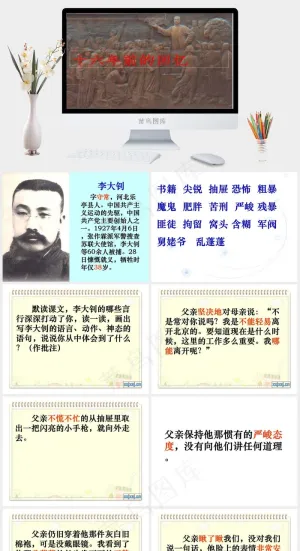 古典人物PPT红色实景风PPT模板红色实景风PPT模板