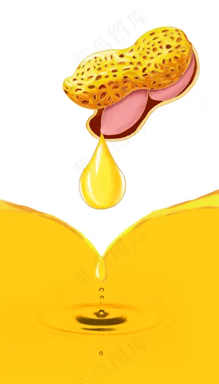 鲜榨花生油图片