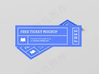 票券入场券样机图片