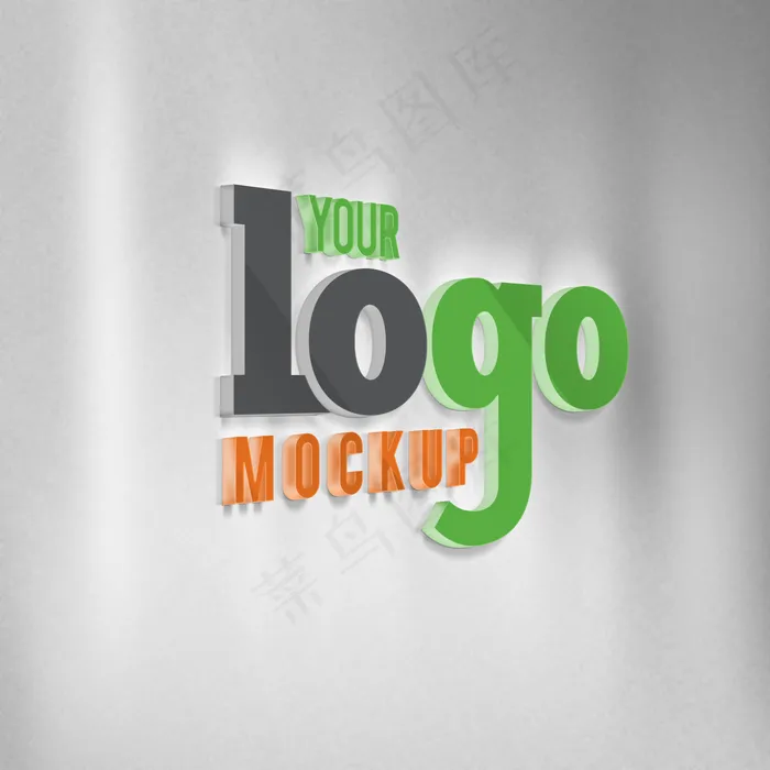 logo样机图片(2000x2000)psd模版下载